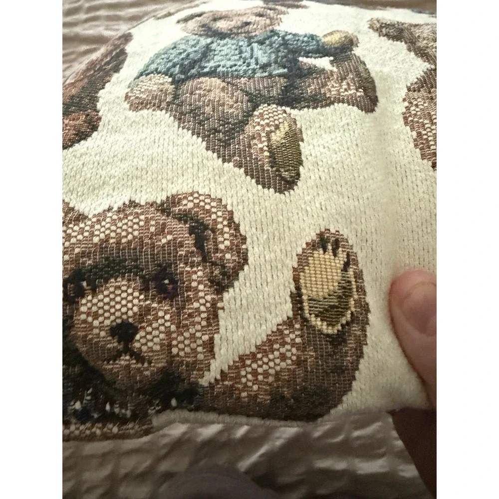 Vintage Teddy Bears Decorative Throw Pillows, Tapestry Lot 2